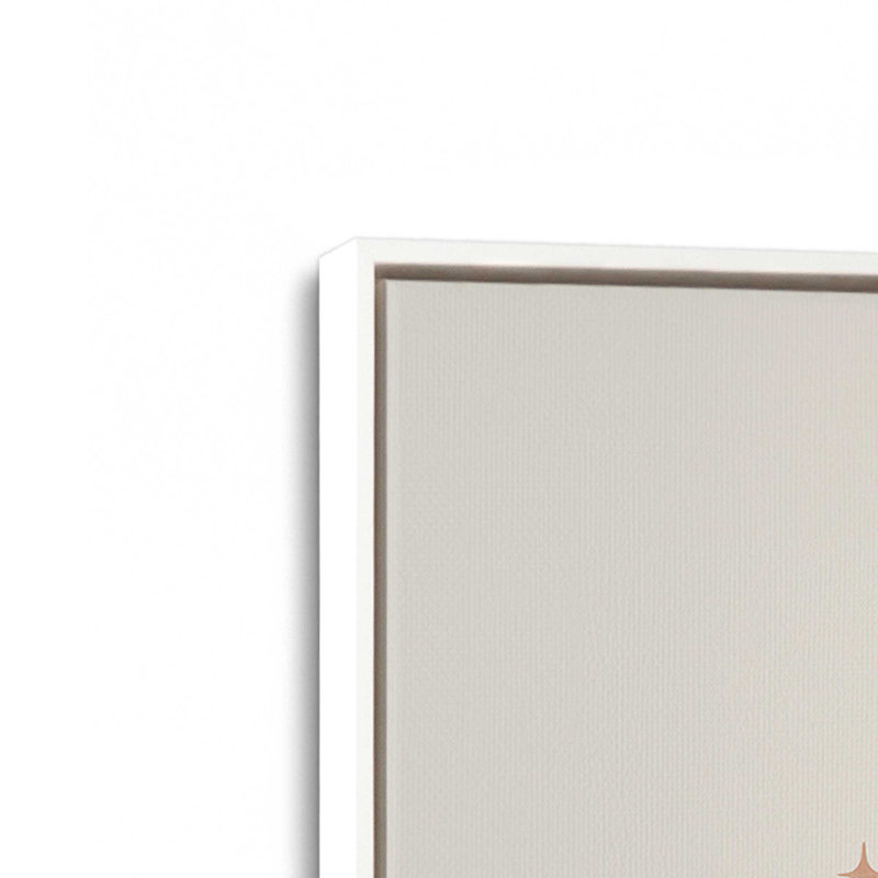 «Lunar Blossom», reproduction sur toile, 18.75" H x 12.75" W, Opaque White Floater Frame