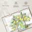 «Watercolor Lemons in Mason Jar Landscape», impression sur toile tendue 3 pièces-1314912707