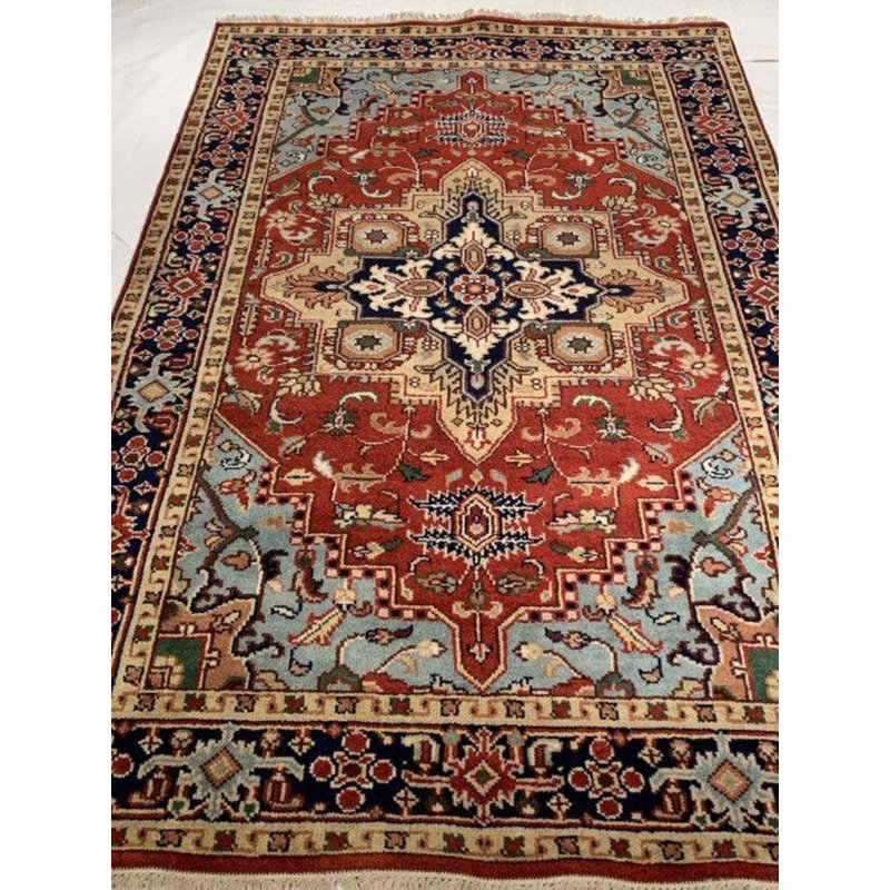 Kerri Oriental Area Rug in Rust