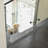 Clear Freestanding Pet Gate with Door-196312845