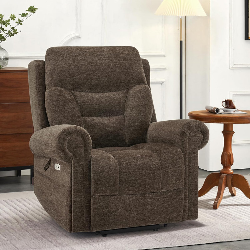 Gordian Lift Assist Recliner with Massager, Brown