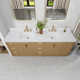 Adela 84'' Double Bathroom Vanity