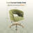 25.1 Inch Velvet Ring Backrest Swivel Office Chair-29914219