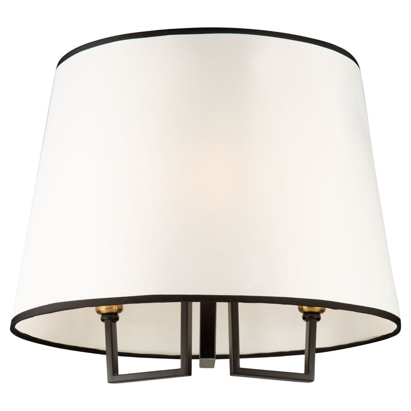 Linen Semi Flush Mount