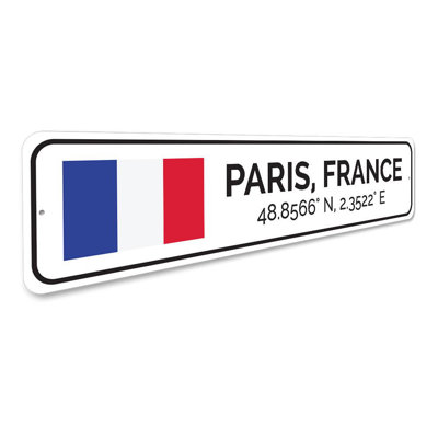 Enseigne en aluminium Paris France