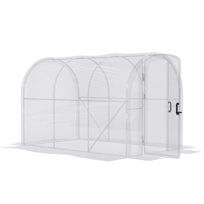 Luma Modern Polytunnel Greenhouse With Galvanized Steel Frame And PE Cover