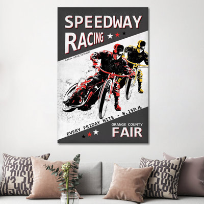 Speedway Racing OC Fair by Mark Rogan - Print on Canvas
