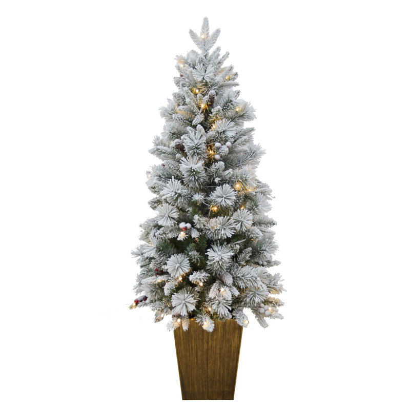 Lighted Artificial Christmas Tree, 5 ft.