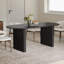 Table de salle à manger ovale en chêne noir L 67 po x P 33,5 po-27274667-27274677