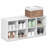Shoe Rack, 8-Cube Shoe Organizer, Stackable Shoe Storage, 11.7 x 35.9 x 15.6, for Closet Entryway, Office, Garage, White-123204882
