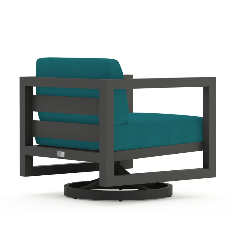 Avion Outdoor Rocker Chair, Slate, Cast Silver Sunbrella®