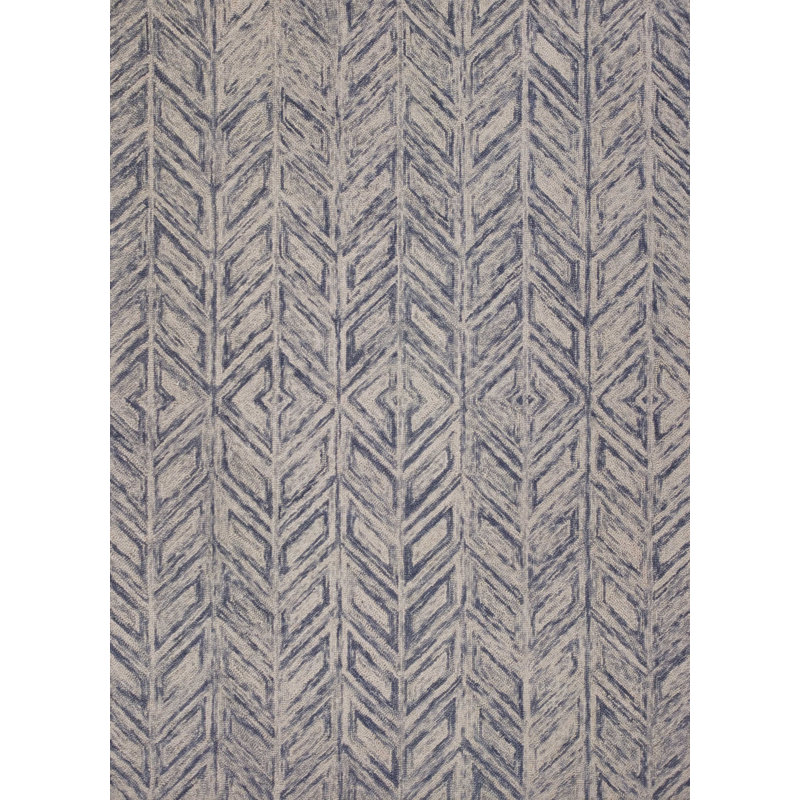Tapis d'intérieur touffeté à la main à chevrons 3 po x 5 po