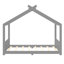Structure de lit pleine forme avec lattes de soutien pour enfants, structure de lit en bois massif avec structure d'ouverture, plate-forme de lit de jour à profil bas pour filles, sans sommier, gris-388562616