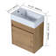 18'' Bathroom Vanity With Resin Basin & Soft-Close Door, Modern Distinction, Ample Storage, Imitative Oak 18'', Sink, , Colour-121364580