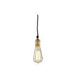 Clarissa 1 - Light Edison Bulb Pendant With Brass Hardware