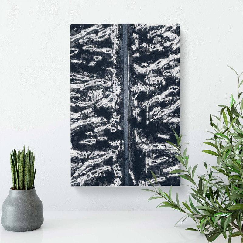 Zebra Stripes In Iceland - Wrapped Canvas, 50cm H x 35cm W x 3cm D