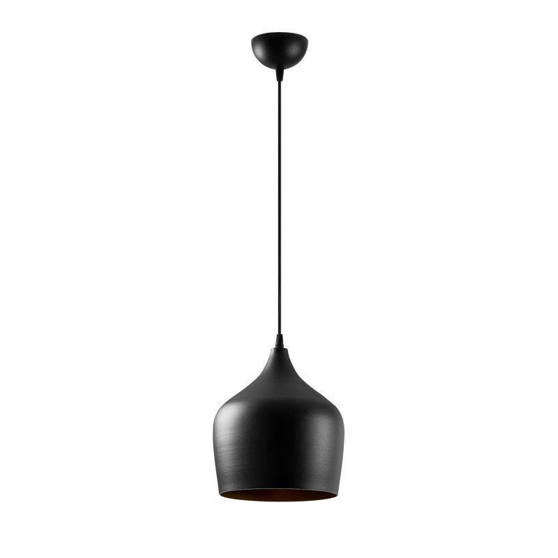 Lustre industriel moderne, structure en métal noir, 48,4 po x 48,4 po x 48,8 po | 1 x douille E27 (40 W maximum) | Câble réglable de 35,4 pouces | Parfait pour un décor scandinave et fantaisiste, éclairage élégant pour la maison et le bureau