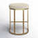 Upholstered Counter Stool with Metal Frame