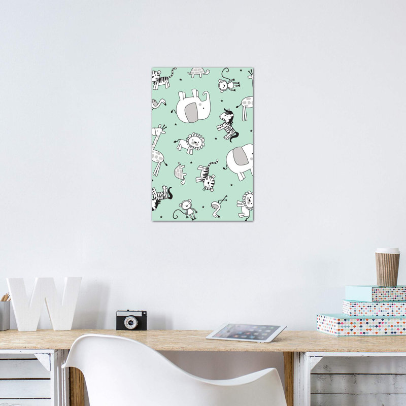 «Baby Sunshine III» par Lisa White boutons - impression d'art graphique, H 40 po x l 26 po x P 1,5 po, Toile tendue
