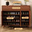 Armoire à chaussures 39,37 po Mid-Century 2 tiroirs 3 portes grande capacité