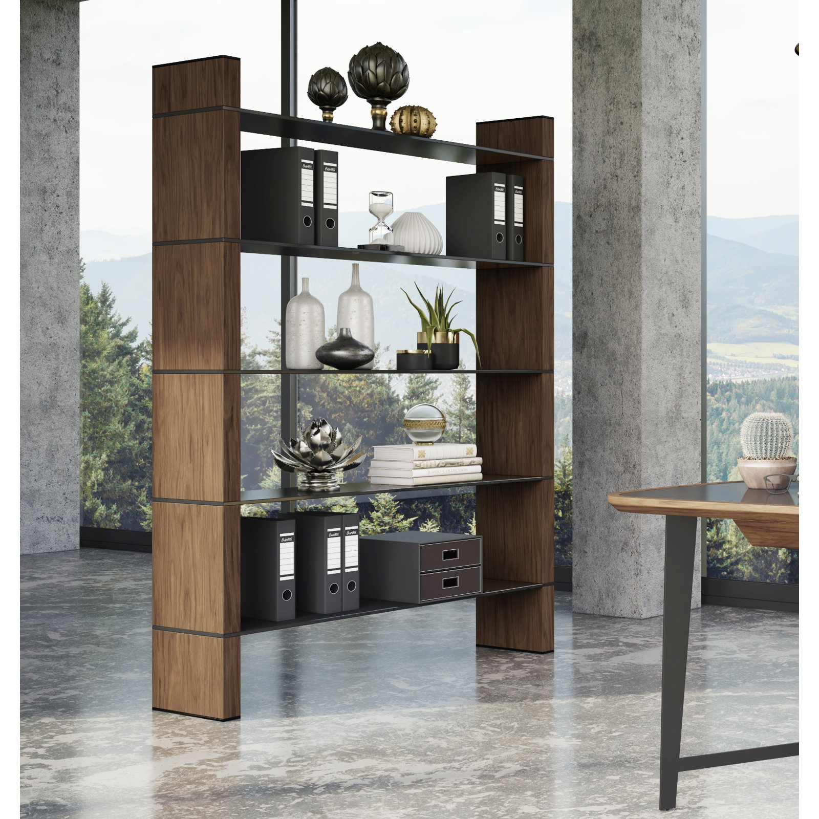 Alexis Wide Bookcase