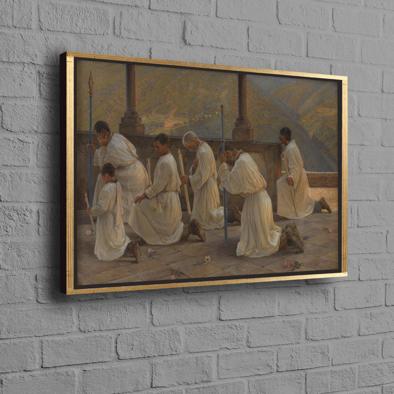 Procession dans les Apennins, toile tridimensionnelle avec décoration murale spirituelle pour décoration intérieure moderne et décorations murales