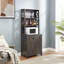 Armoire de bar à vin avec support pour verre à vin, armoire de bar Home Source Side