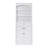 White Bathroom Storage Cabinet With Two Doors, Drawers, Adjustable Shelf & Three Open Shelves-1930582942