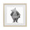 Requin en costume, reproduction encadrée sous verre, conception de Violeta Vollmer