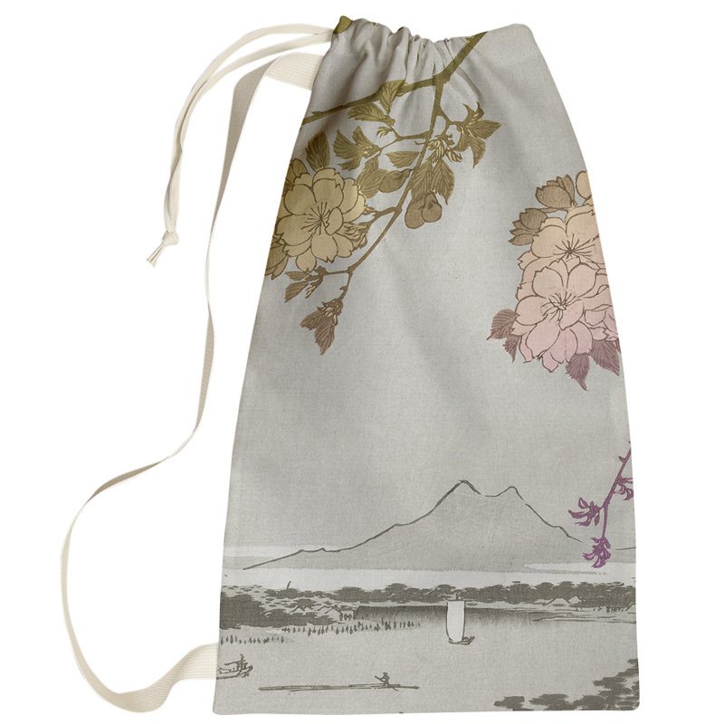 Macintyre Fabric Laundry Bag with Handles, Small ( 64" H x 20" W x 1.5" D), Pink