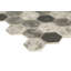 Montessa Metro Hera Hexagon 11 in. x 13 in. Glossy Glass Mosaic Floor and Wall Tile