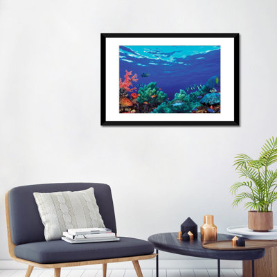 «Underwater Coral Reef» par Panoramic Images Gallery, impression sur toile tendue