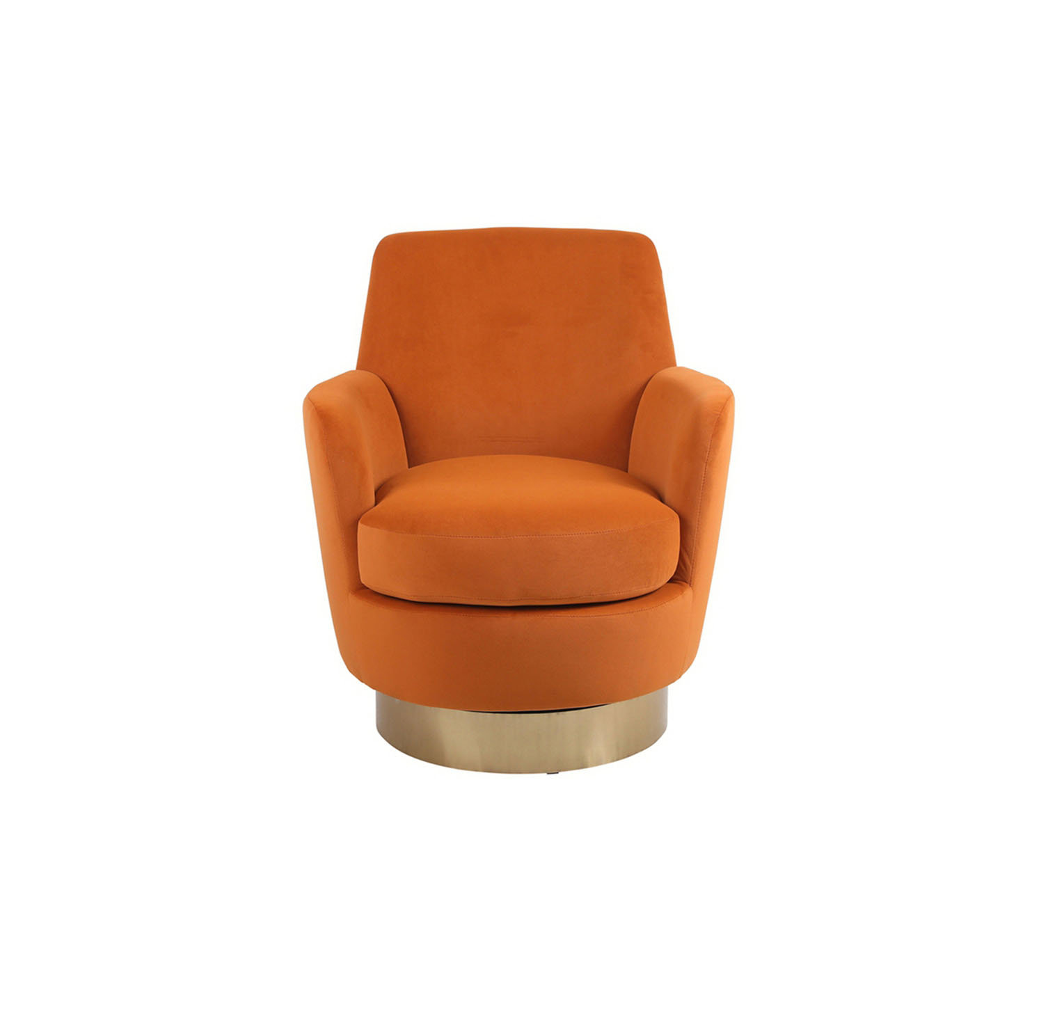 Everly Quinn Swivel Accent Chair, Reading Chair, Round Barrel Chair