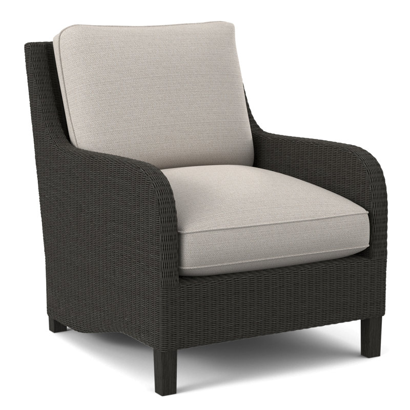 Gibraltar Armchair, White Textured Performance; 0865-91, Antique Frost White