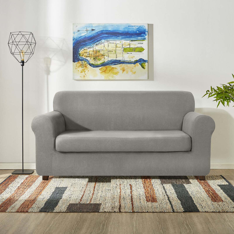 Coussin moelleux et moderne, Mélange de polyester gris argent