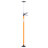Adjustable Steel Support Pole System with Non-Slip Pads, Orange (2-Pack)