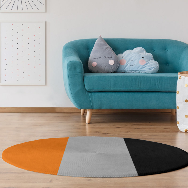 Tapis orange/noir, Rectangle 8 pi x 10 pi