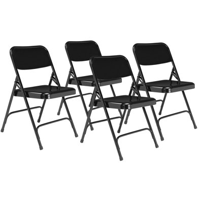 Chaise pliante en acier à double charnière 200 Series Premium