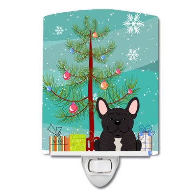 Christmas Tree and Beagle Ceramic Night Light