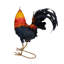 Metal Colourful Rooster Decor