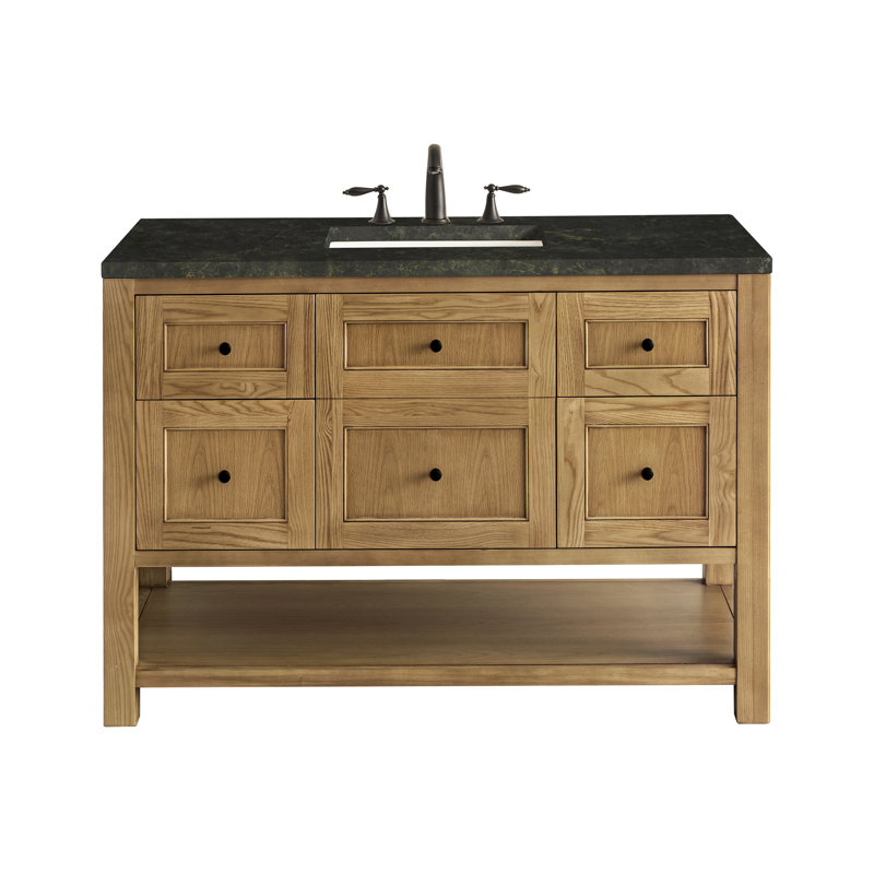 Breckenridge 48'' W Single Vanity, Light Natural Oak, Phantome Eclos, 8" Widespread