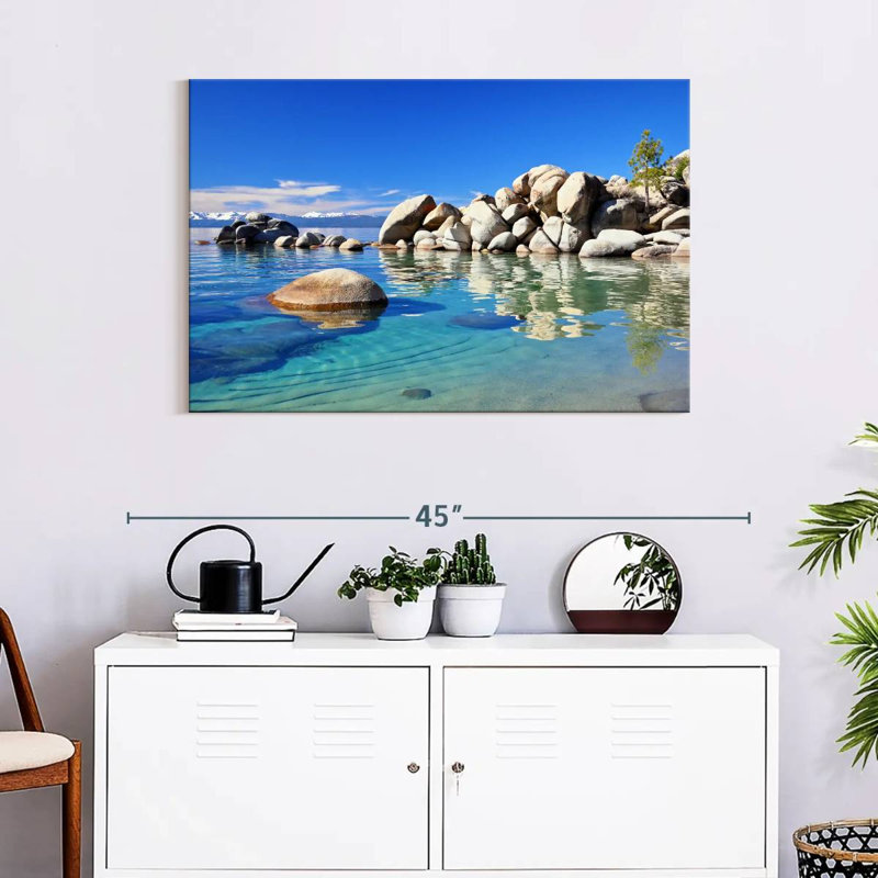 Alvord Peaceful Lake Tahoe, H 24 po x l 36 po
