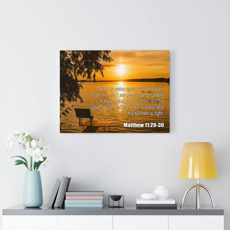 Take My Yoke - Wrapped Canvas Print, 30cm H x 41cm W