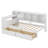 Wooden L-Shape Daybed With Storage Cabinets And Two Storage Drawers, Multi-Functional Bed With Study Desk And Built-In Bookshelf-1388637490-1388637489
