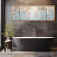 Aspen Birch Tranquil Birches, bleu et blanc, reproduction sur toile-96074630-111664995