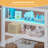 Twin Size Loft Bed With Led Lights,9 Drawers Dresser, 2 Storage Shelves & Stairs, Low Metal Loft Bed Twin With 13.8in Guardrail, Space Saving-1985419422