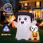 Fantôme et chiot gonflables d'Halloween de 5 pi avec lumières DEL intégrées