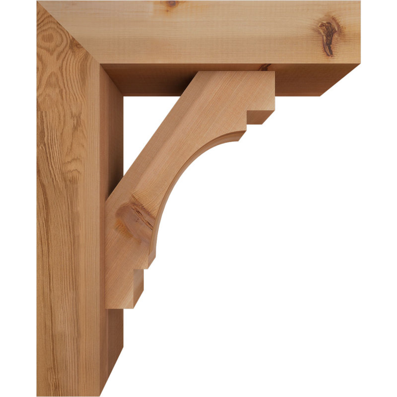 Support Merced Block avec support décalé, 22 X 18, Cèdre rouge occidental de l 5 1/2 po (lisse)