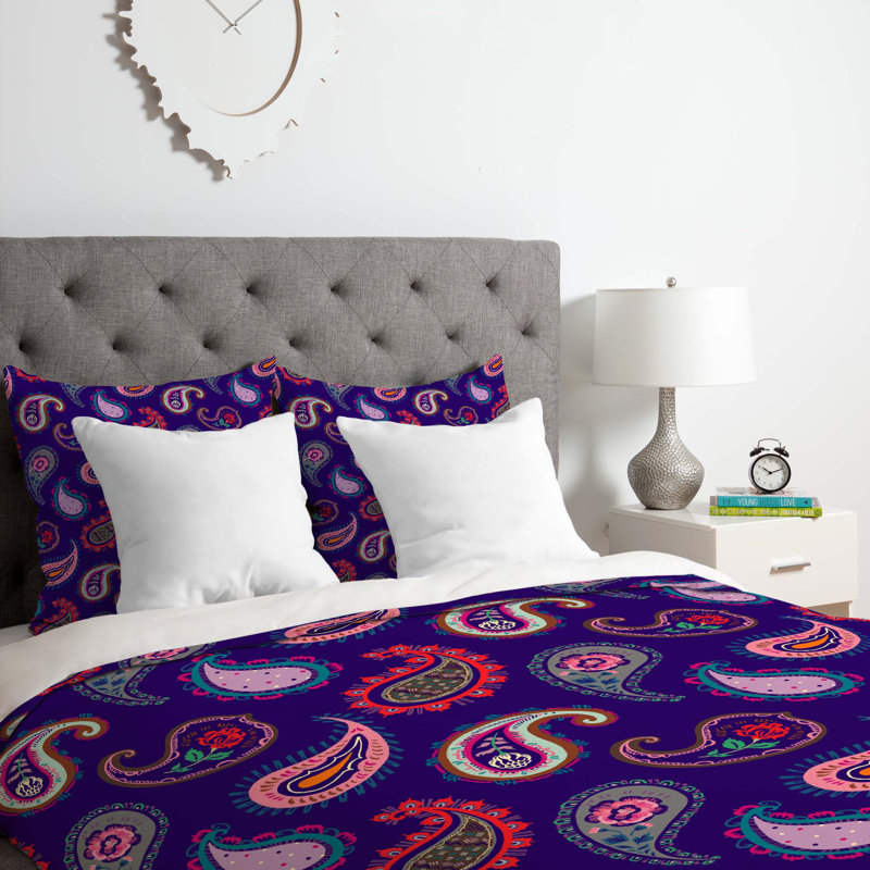 Pimlada Phuapradit Polyester Paisley Duvet Cover, Twin/Twin XL Duvet Cover + 1 Standard Sham