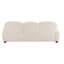 78 po Canapé rembourré 3 places moderne avec 3 coussins pour la chambre à coucher